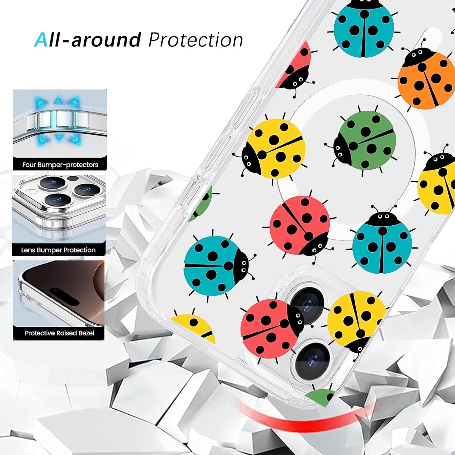 Kawaii Ladybug iPhone Case