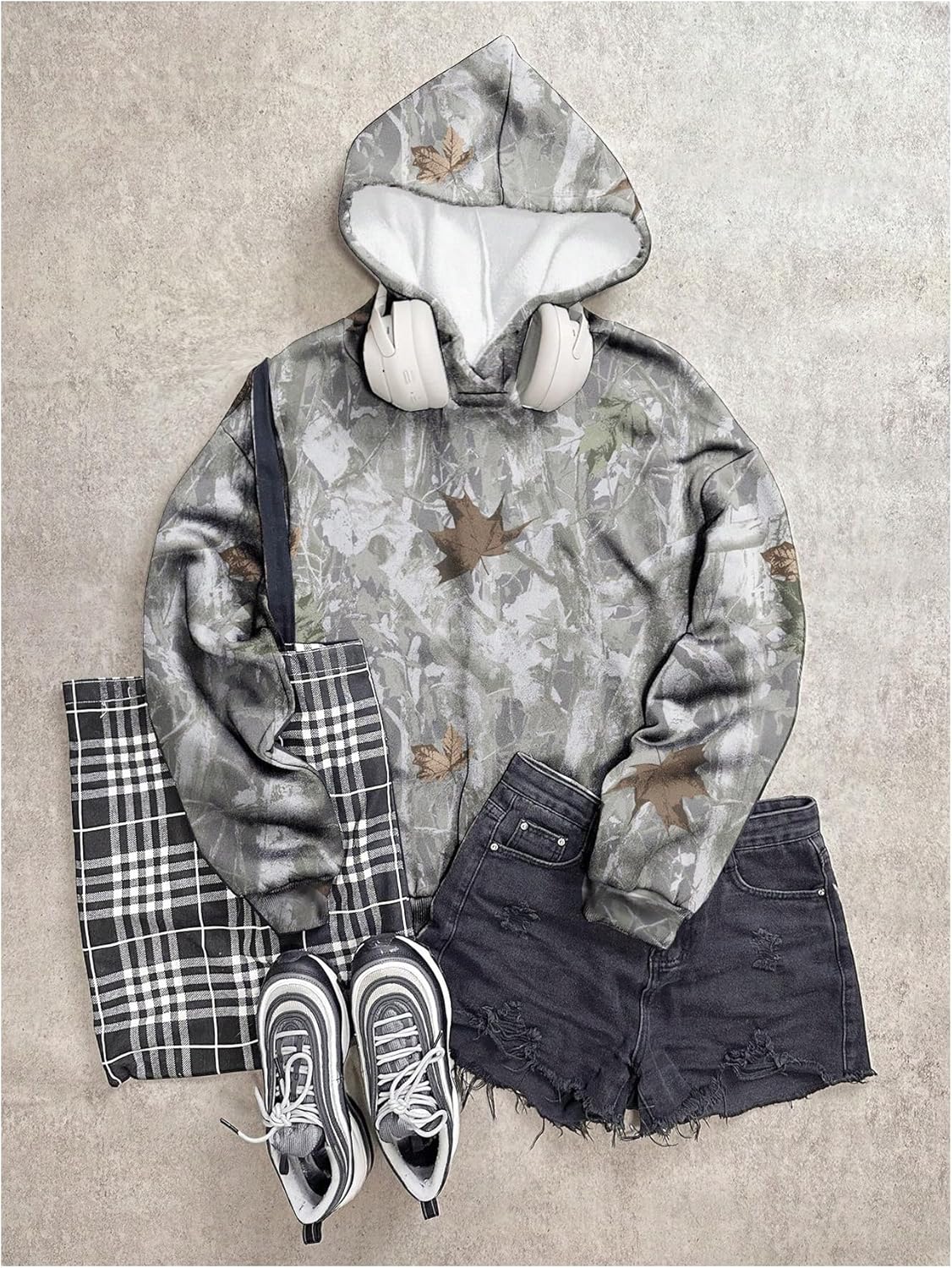 Cozy Camo Girls Hoodie